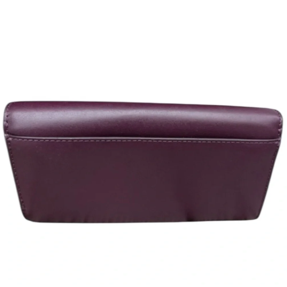 Michael Kors Sadie Leather Satchel & Mott Wallet Damson | Gold Hardware NWT - Picture 5 of 13